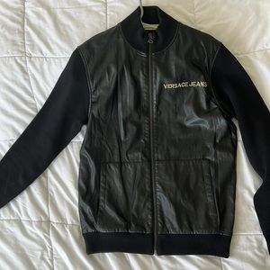Synthetic leather Versace Jeans Jacket.